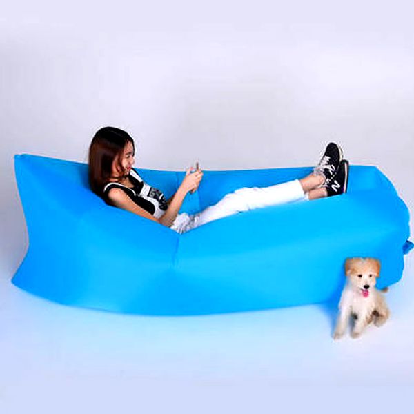 

waterproof inflatable bag lazy sofa camping sleeping bags air bed beach lounge chair fast folding garden sofas