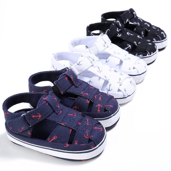 

baby kids girl boy soft sole crib sandals toddler newborn sneakers shoes sandals prewalker toddler kids soft solecrib shoes, Black