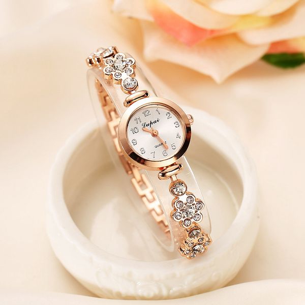 

vente chaude de mode de luxe femmes montres femmes bracelet montre watch luxurty rhinestone ladies bracelet watches clock gift, Slivery;brown