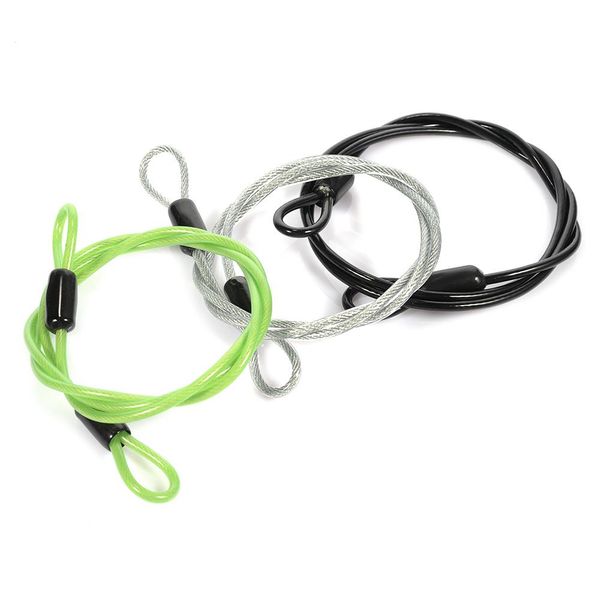 

100cm*0.4cm mini cycling sport security loop cable lock bike bicycle scooter double ended u-lock steel rope lock