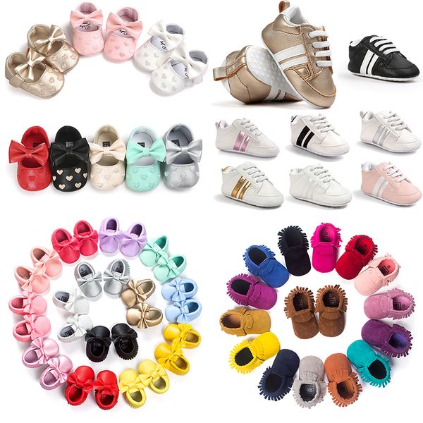 

cute first walker soft sole baby shoes girl boy bowknot babies anti- slip kids pu leather shoe 19033103