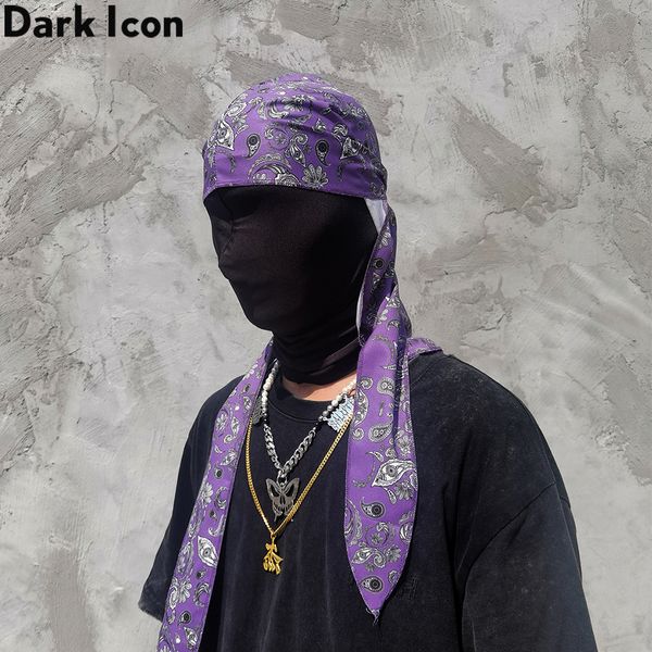 

dark icon new arrivals bandana scarf men women cool scarf, White;black