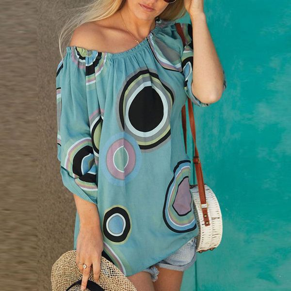 

fashion blouse women 2019 summer long sleeve off shoulder loose shirt casual slim blouse shirt femininas, White