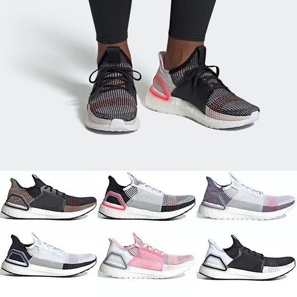 

2019 Ultra Boost 19 Men Women Running Shoes Ultraboost 5.0 Laser Red Dark Pixel Core Black Cheap Trainer Sport Sneaker Size 36-47