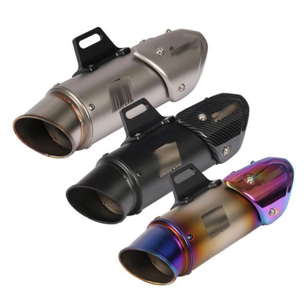 

60 51mm universal motorcycle ak exhaust modified muffler pipe scooter pit bike dirt motocross for r1 er6n cbr250r