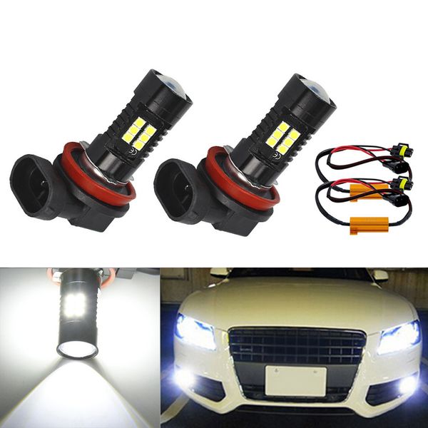 

2x h8 h11 3030smd led fog drl light bulb no error lamp for a3 a4 a5 s5 a6 q5 q7