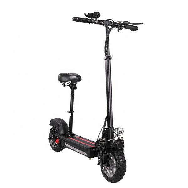 

2020 foldable maximum speed 60km/h 48v dual motor front double suspension 10 inch f1 plus electric scooter