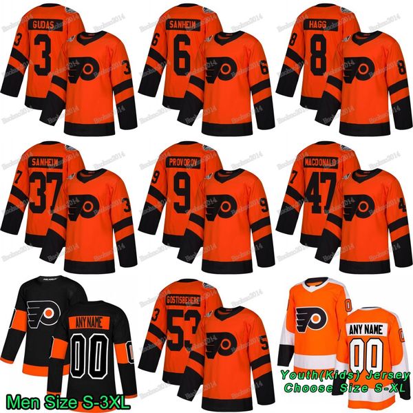 

Shayne Gostisbehere 2019 Stadium Series Philadelphia Flyers Travis Sanheim Ivan Provorov Andrew MacDonald Robert Hagg Radko Gudas Elliott