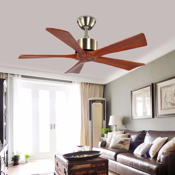 

42 inch bronze village wooden ceiling fan with remote control attic without light fan bedroom home 220v wood blade ceiling fan