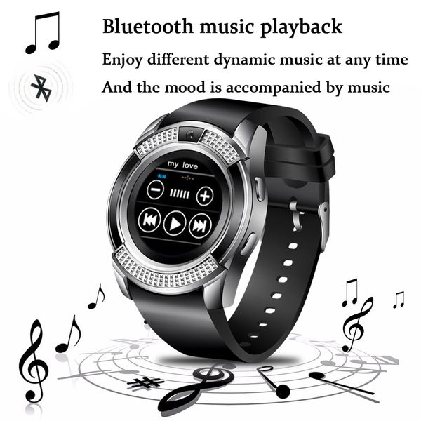 

v8 android smart watch men sport relogio inteligente smartwatch android wear smart clock phone camera with sim tf card