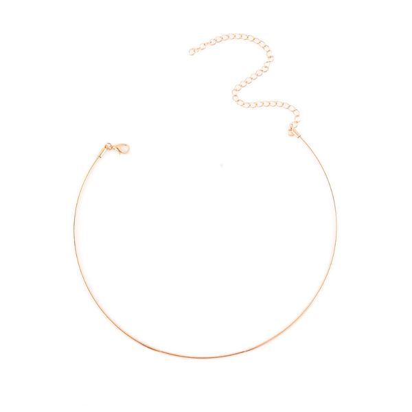 

2019 new street party nightclub simple round open torques necklace gold color silver color statement choker necklace women