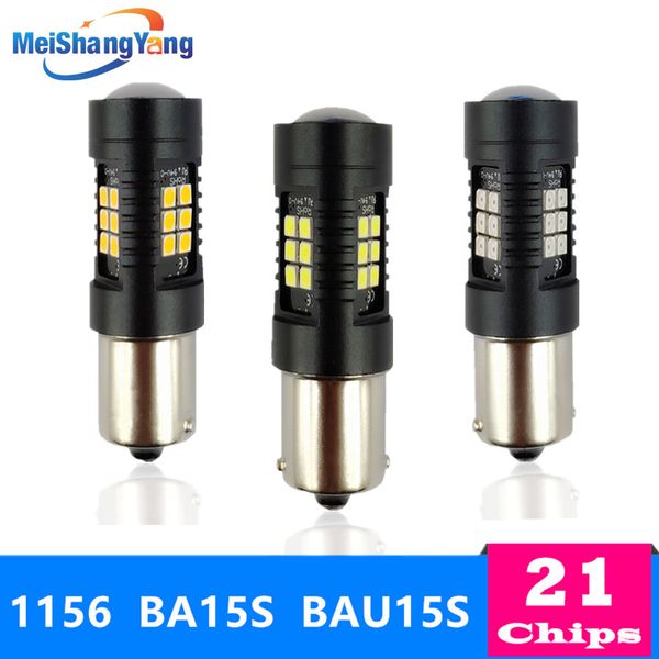 

p21w led 1156 ba15s led bau15s bulbs car lights 1200lm turn signal reverse brake light r5w 3030 leds 12v 24v automobiles lamp