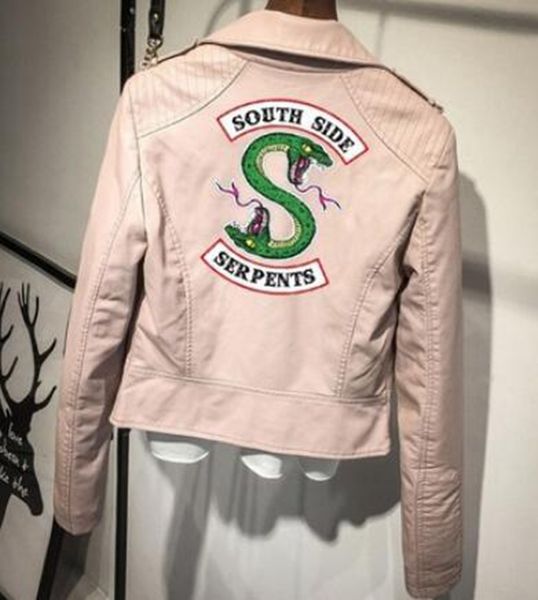 

женщины весной и осенью новый стиль аутентичные моды личности тонкий европейский и американский моды кожаные пальто отворотом мотоцикла / s, Black