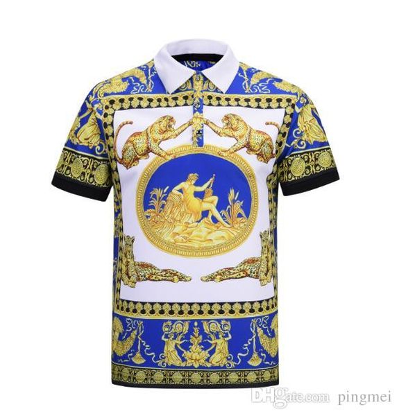 

2019 весна роскошная италия футболка дизайнер рубашки поло хай-стрит вышивка подвя