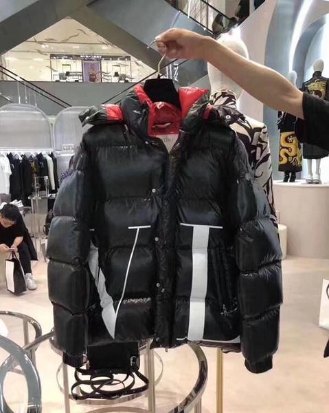 

2020 men ca ual down jacket down coat men outdoor hooded warm feather winter coat outwear jacket, Black