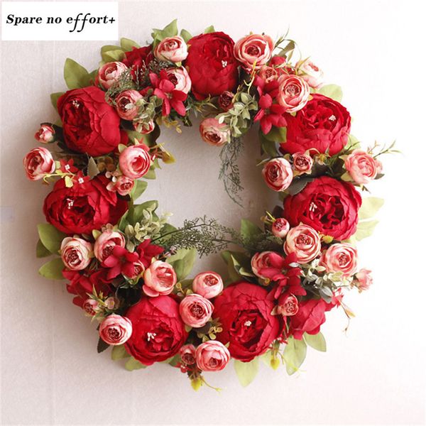 

diy christmas wreath material red rose christmas wreaths 40cm door decoration ing