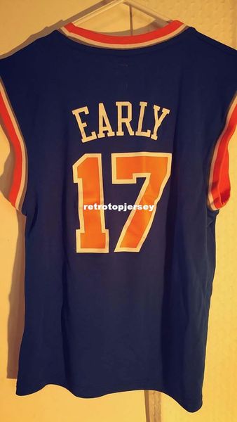 

ncaa retro jersey #17 cleanthony early blue mens stitched vintage sleeveless vest jerseys, Black;blue