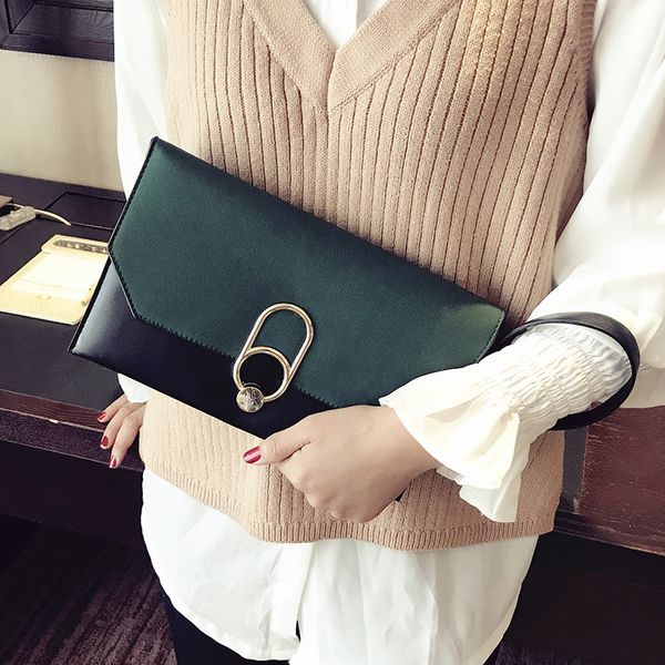 

hand bag female clutch bag new pu small one shoulder female envelope clutch