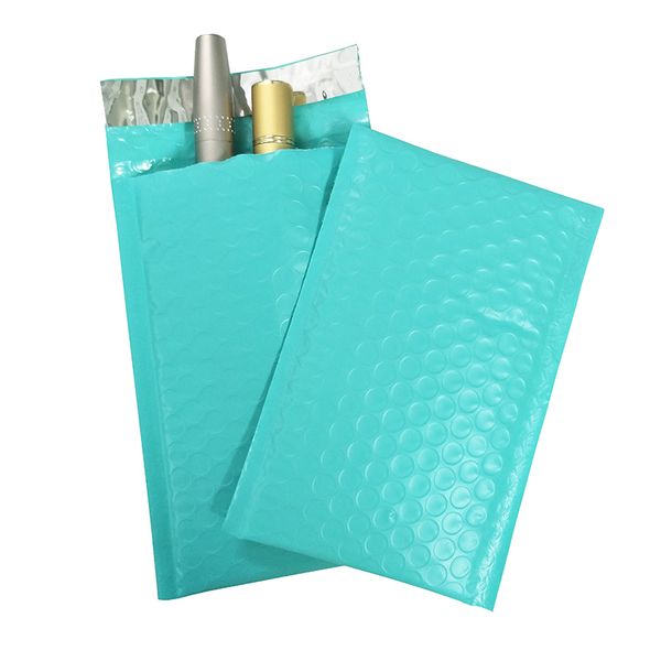 

10pcs #000 4x8inch teal poly bubble mailer padded envelope self seal mailing bag bubble envelope packaging postal bag