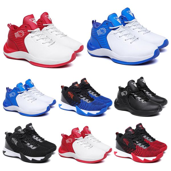 Tênis de basquete homens Chaussures Preto Branco Azul vermelho dos homens Trainers Jogging Walking respirável Sports Sneakers 40-44 Estilo 11 Drop Shipping