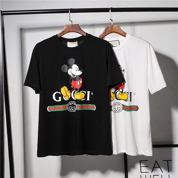 

20fw new luxury brands guqi tshirt mouse print cotton tee shirt men women streetwear sweatshirt outdoor t-shirts sell 2.1, Gray;blue