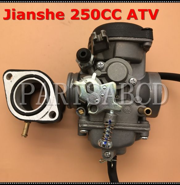 

30mm carburetor tk jianshe loncin bashan 250cc atv quad atv250 js250 carburetor with intake manifold
