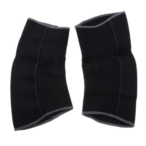 

outdoor sports knee support sleeve compression knee protector pad m/l/xl, Black;gray