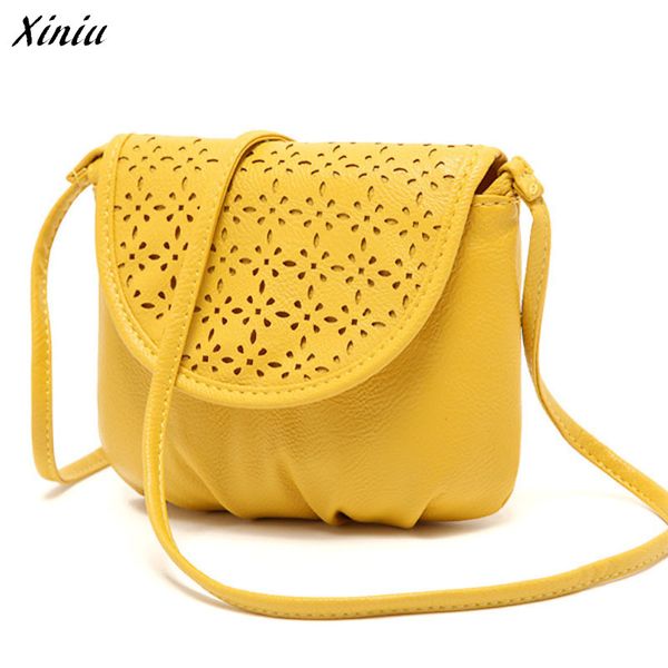 

yellow handbag women pu leather satchel shoulder bags elegant ladies' satchel cross body mini messenger satchels yellow #6122