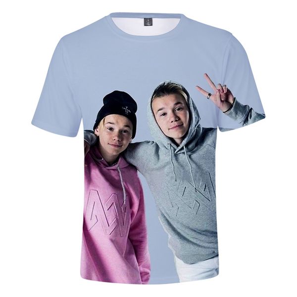 

children's wear trend marcus digital printing 3d short sleeve shirt t shirts, Gray;blue