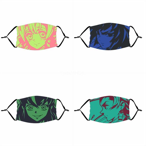 

ins fasion clown men festival masks trendy printed pattern teenagers decoration mask personality carm male party masks#455, Black