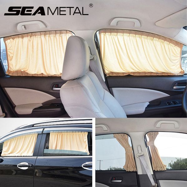 

car side window sunshade curtains auto window curtain polyester uv protective shield sun visor blinds cover summer uv protection