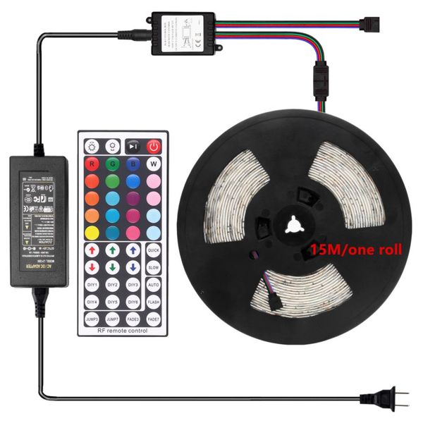 

rgb led strip водонепроницаемый свет 5050 30leds/m гибкая лента освещения полоса rf 44key контроллер