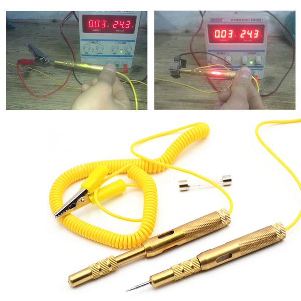 

electrical voltage tester pen automotive car light lamp test pencil probe repair pen voltage tester universal