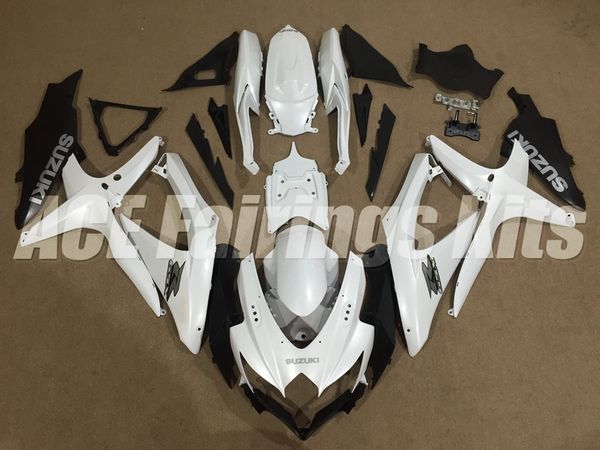

new style abs injection mold fairing kit for suzuki gsxr600 gsxr750 k8 08-10 2008 2009 2010 08 09 10 600 750 bodywork set color white black