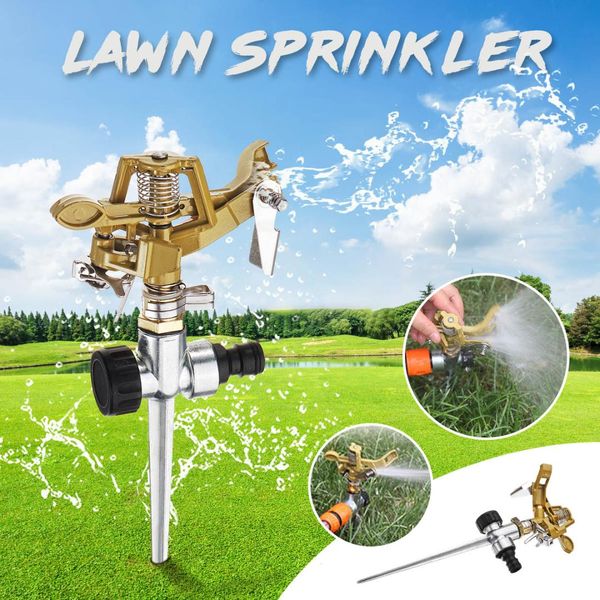 

sprinkler 360 adjustable zinc alloy lawn garden water spray hose irrigation system tools yard sprayer water saving gardening