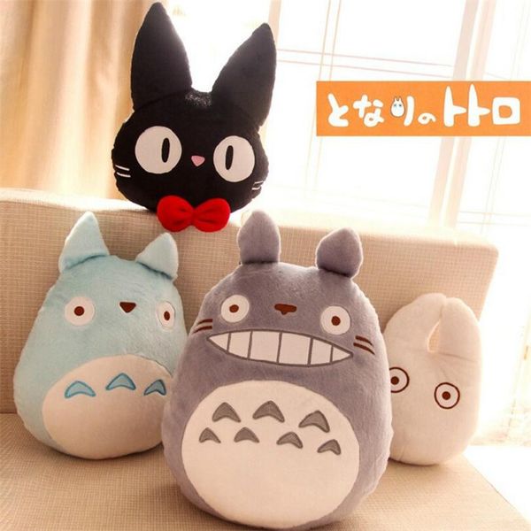 

casegrace cartoon totoro cushion cute cat decorative pillows embroidered craft throw pillows soft back cushion children gift