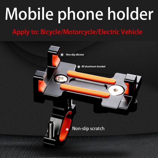

new bicycle 3.5-7 inch phone holder bracket handlebar clip rotatable cnc adjustable bike cell phone holder motorcycle