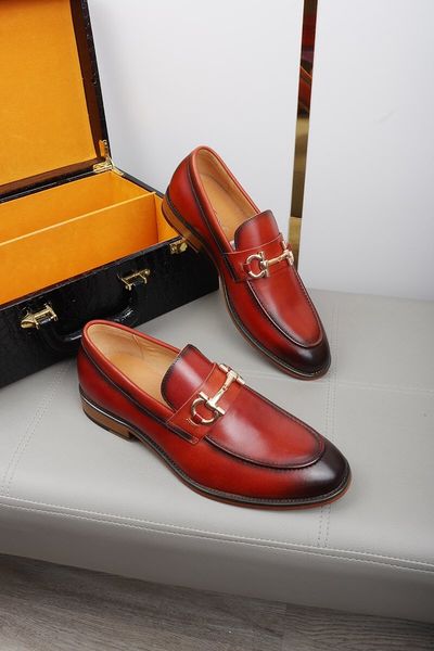 

2020 new arrival brand men wedding shoes high genuine leather fashion casual business dress shoes men printing sneakers original box, Black