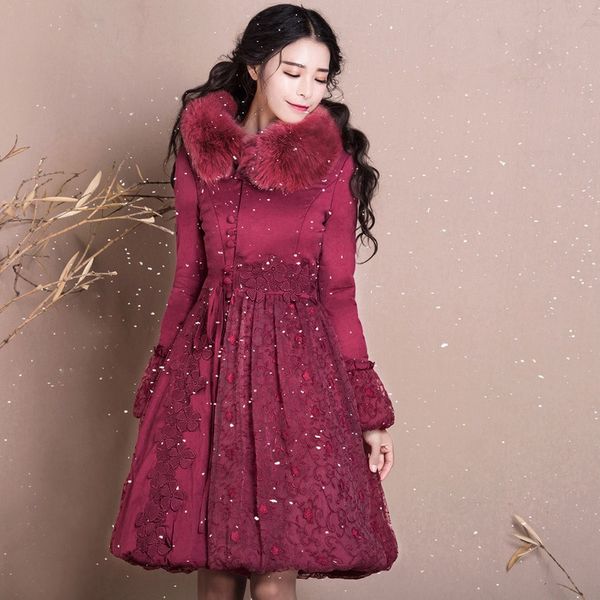 

2020 новая осень зима элегантная женщина outwear тонкий талии фонариков рукавом женщины хлопка-ватник студенты ватные куртки, Black