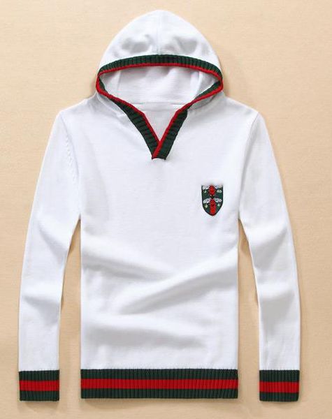 

тенденции мужской модели дизайнер взрыва мода дикого человек хлопок свитера тонкого роскошный бутик мужчины свитер качество, White;black