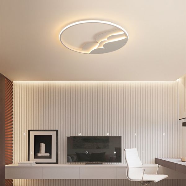 Led Ceiling Light Nordic Minimalist Modern Cloud Ceiling Lamp Bedroom Living Room Study Home Warm Indoor Lighting Rc Dimmable Pendant Lamps Multi