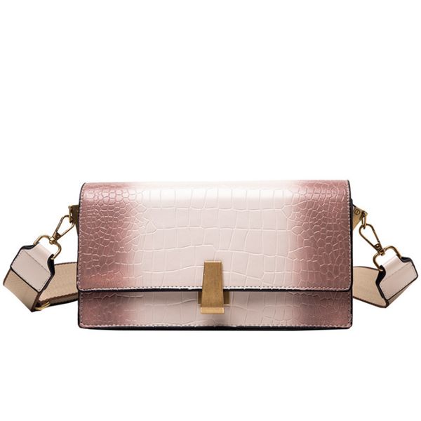 

bolsos mujer leather shoulder bag alligator shoulder bag