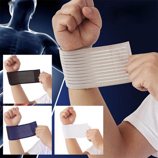 

1pcs ultra elastic sport bandage wristband hand gym support magic tape design fitness tennis wrist brace wrap carpal tunnel, Black;red