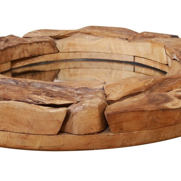

decorative mirror teak 60 cm round wall stickers