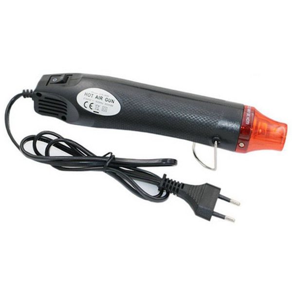 

продвижение--eu plug 220v 300w diy мини-горячий воздух тепловой пистолет инструмент для упаковки термоусадочной трубки сушки