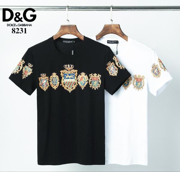 

2020 ss luxury men t-shirt casual o-neck men's t-shirt fashion summer brand short sleeve men's clothing gg1119, White;black
