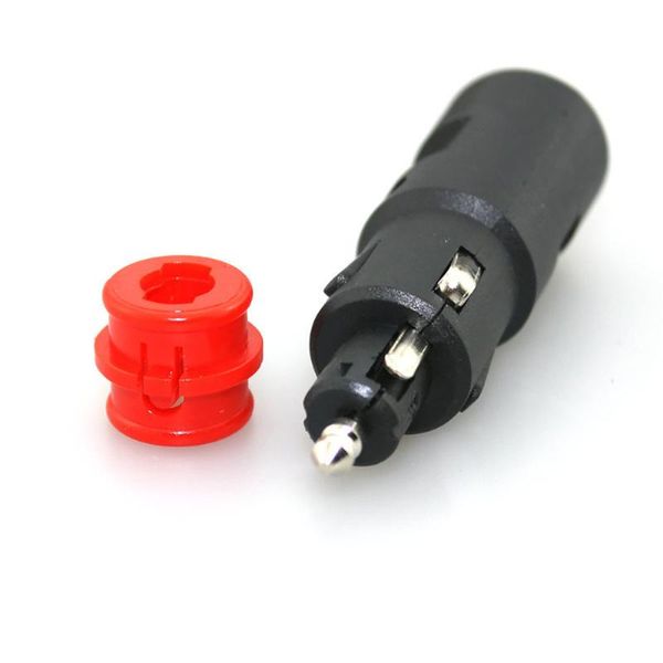 

universal male cigarette lighter with 8amp fuse din plug euro-style socket adapters car-styling accessories #rj1