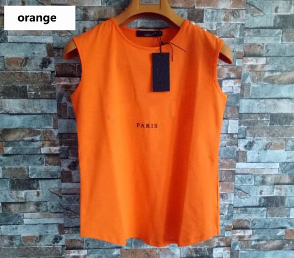 

designer women fashion vest tshirts new brand womens sleeveless shirts buttons tanks women luxury camis 19 styles, White