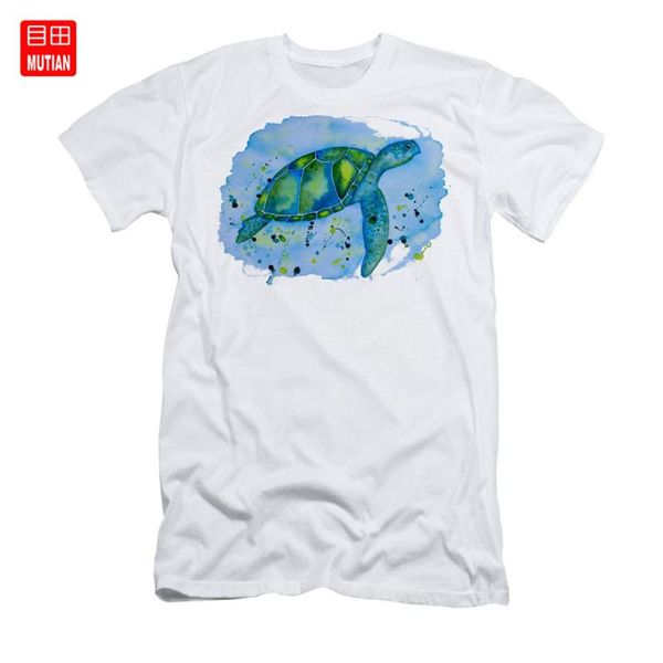 

the blue honu t-shirt ocean life tropical watercolor, White;black