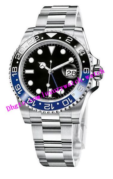 

luxury watch mens gmt ii ceramic bezel 116710 116718 116713 126711 126715 calendar steel asia 2813 movement automatic fashion men's wat, Slivery;brown